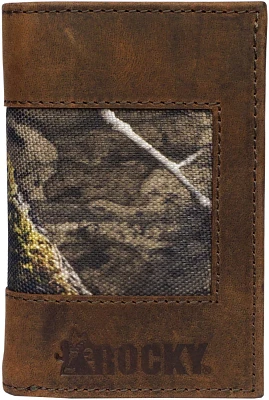 Rocky Men's Mossy Oak Break-Up Country Leather Trifold Wallet                                                                   