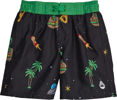 O'Rageous Boys' Aliens Printed E Board Shorts