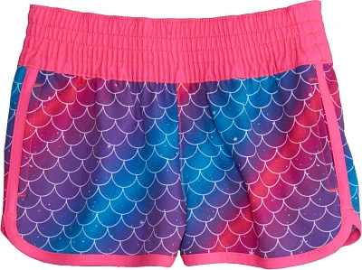 O’Rageous Girls’ 4-7 Tie Dye Mermaid Printed Boardshorts