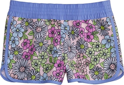 O'Rageous Girls' Daisy Smiles Printed E Boardshorts