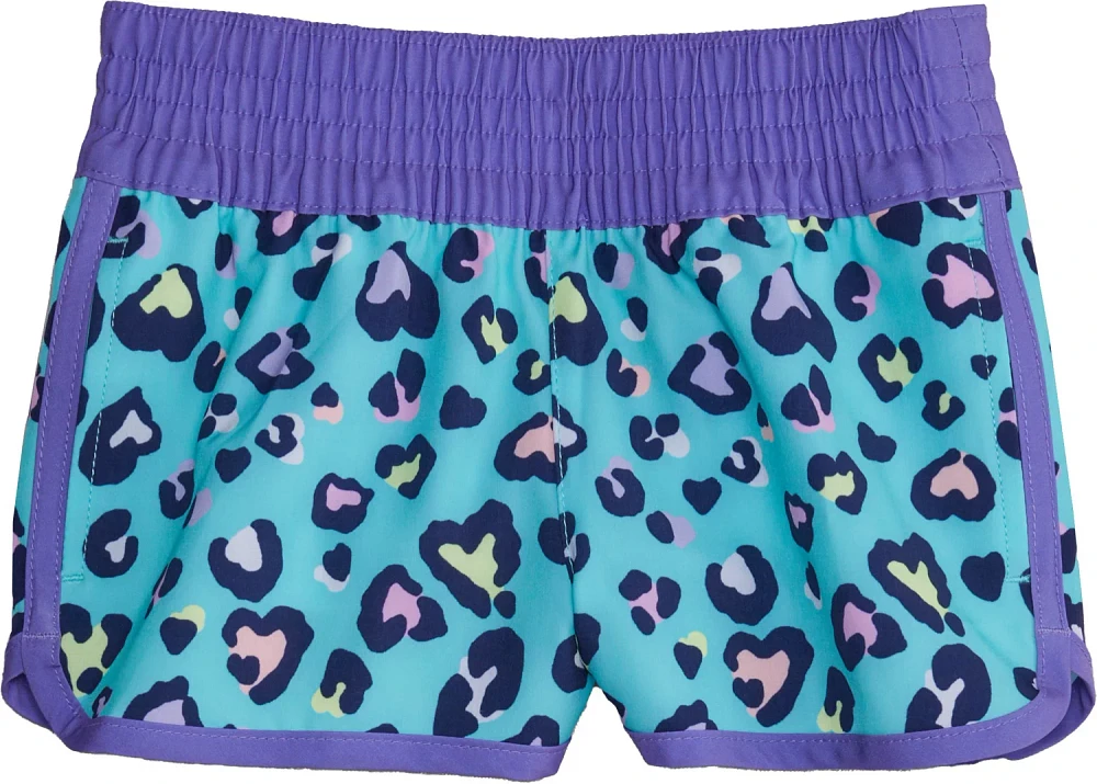 O'Rageous Girls' Animal Hearts Printed E Boardshorts