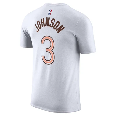 Nike Men's San Antonio Spurs Keldon Johnson 3 City Edition N&N T-shirt