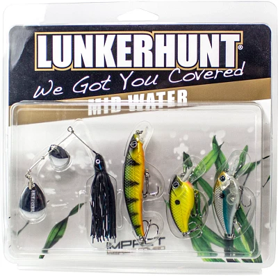 Lunkerhunt Impact Series Mid Water Combo Hard Baits                                                                             