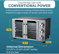 Elite Gourmet Double French Door Toaster Oven                                                                                   