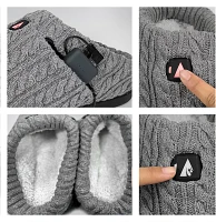 ActionHeat Adults' 5 Volt Battery-Heated Cable Knit Slippers