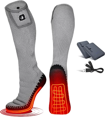 ActionHeat Adults' 5 Volt Battery-Heated House Slipper Socks