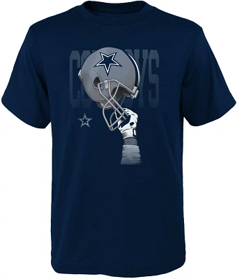 Outerstuff Boys' Dallas Cowboys Helmets High T-shirt