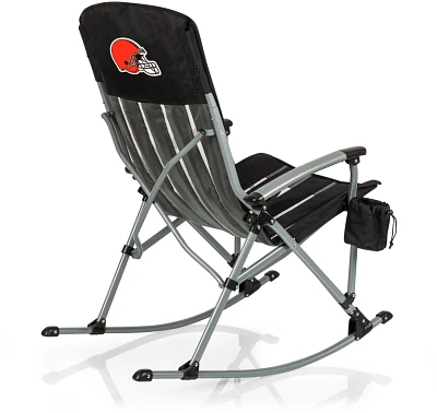 Picnic Time Cleveland Browns Outdoor Rocking Camp Chair                                                                         