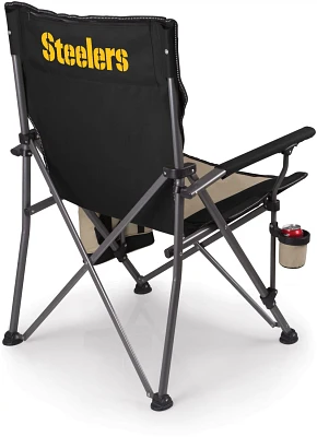 Picnic Time Pittsburgh Steelers Team Big Bear XXL Camp Chair with Cooler                                                        