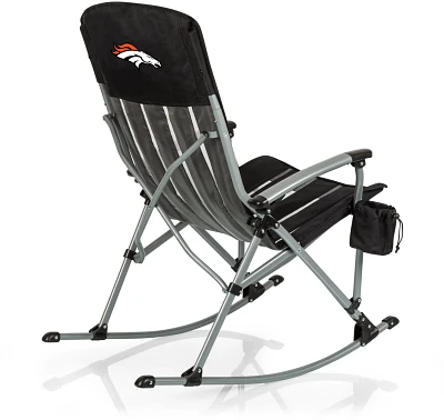 Picnic Time Denver Broncos Outdoor Rocking Camp Chair                                                                           