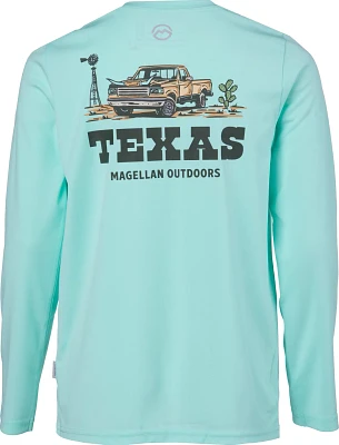 Magellan Outdoors Boys' Texas Local State Graphic Crew Long Sleeve T-shirt