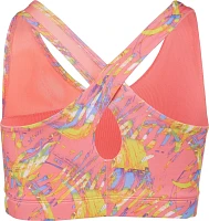 BCG Girls' Mesh Cut-Out Printed Training Bra