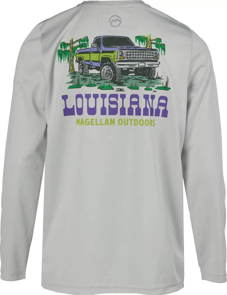 Magellan Boys' Local State Louisiana Long Sleeve Fishing Shirt