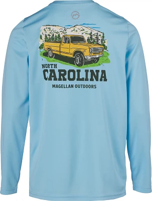 Magellan Outdoors Boys' North Carolina Local State Graphic Crew Long Sleeve T-shirt