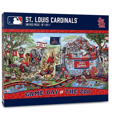 YouTheFan St. Louis Cardinals Game Day At The Zoo 500-Piece Puzzle                                                              