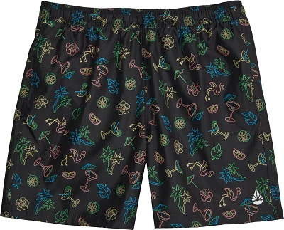 O'Rageous Men's Neon Cocktails Printed Volley Shorts 6