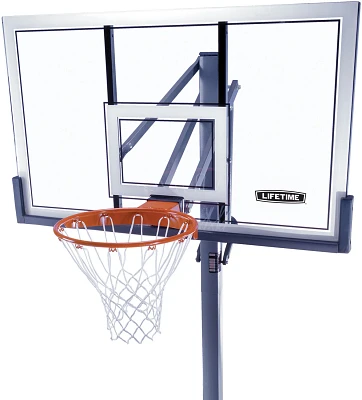 Lifetime Adjustable In-Ground 54 in Acrylic Basketball Hoop                                                                     