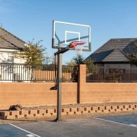 Lifetime Mammoth Bolt Down 60 in Glass Basketball Hoop                                                                          