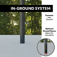 Lifetime Adjustable In-Ground 54 in Acrylic Basketball Hoop                                                                     