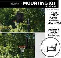 Lifetime Adjustable Portable 50 in Polycarbonate Basketball Hoop                                                                