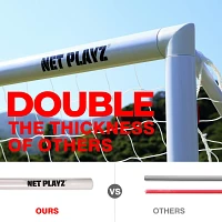 NetPlayz 4 ft x ft x 3 ft Backyard PVC Soccer Goal