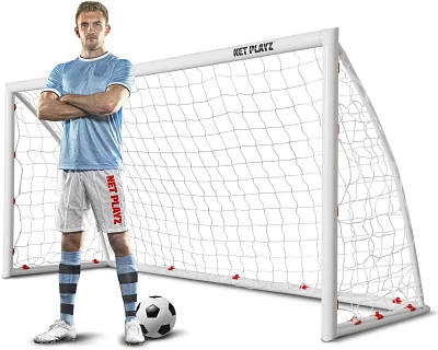 NetPlayz 8 ft x 3 ft x 4 ft High-Strength PVC Soccer Goal                                                                       