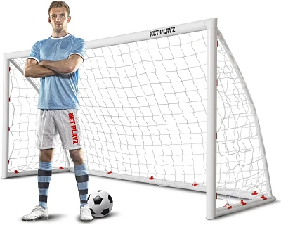 NetPlayz 8 ft x 3 ft x 4 ft High-Strength PVC Soccer Goal