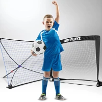 NetPlayz 4 ft x 3 ft Soccer Goal and Rebounder Net Set                                                                          