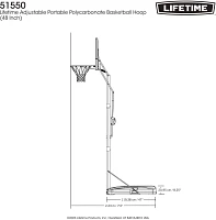 Lifetime Courtside 48" Polycarbonate Portable Basketball Hoop                                                                   