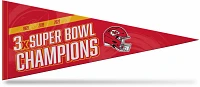 Tag Express Kansas City Chiefs 3X Super Bowl Champs Pennant                                                                     