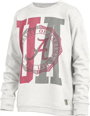 Three Square Women's University of Alabama Overprint Block Shoreline Long-Sleeve Fleece