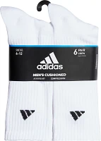 adidas Men's climalite Crew Socks 6 Pack                                                                                        