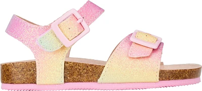 O'Rageous Toddler Girls' Glitter Footbed Sandals                                                                                