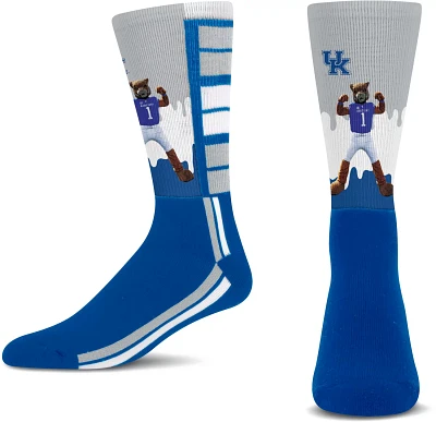 For Bare Feet Kids' University of Kentucky Mascot Drip Socks 1-Pack                                                             