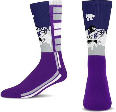 For Bare Feet Kids' Kansas State University Mascot Drip Socks 1-Pack                                                            