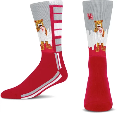 For Bare Feet Kids' University of Houston Mascot Drip Socks 1-Pack                                                              