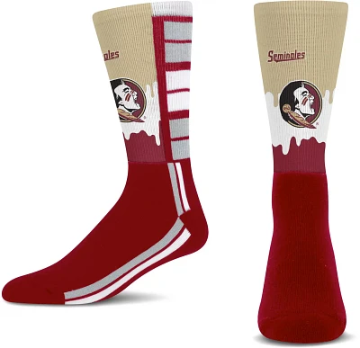 For Bare Feet Kids' Florida State University Mascot Drip Socks 1-Pack                                                           