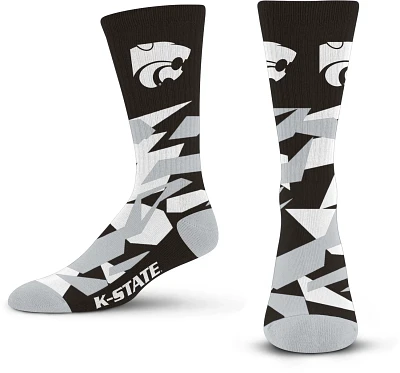 For Bare Feet Kansas State University Shattered Camo Crew Socks                                                                 