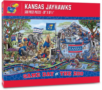 YouTheFan University of Kansas Game Day At The Zoo 500-Piece Puzzle                                                             
