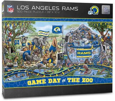 YouTheFan Los Angeles Rams Game Day At The Zoo 500-Piece Puzzle                                                                 