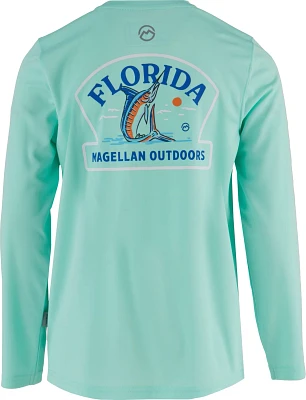 Magellan Outdoors Boys' Florida Local State Graphic Crew Long Sleeve T-shirt