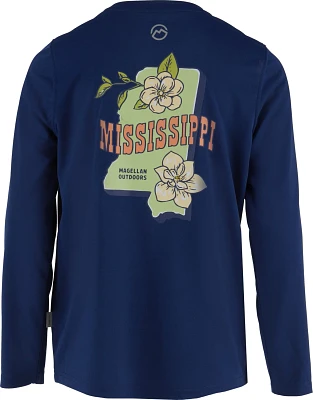 Magellan Outdoors Girls' Mississippi Local State Graphic Crew Long Sleeve T-shirt