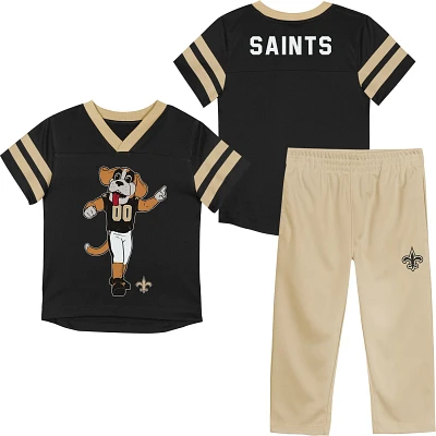 Outerstuff Boys' New Orleans Saints Mascot Redzone Jersey Top and Pants Set