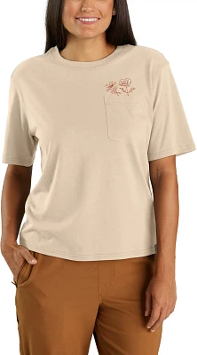 Carhartt Women's Loose Fit Lightweight Flower Pocket T-shirt