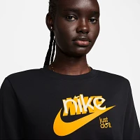 Nike Women's NSW Club Fleece FT GX Crew Long Sleeve Sweatshirt
