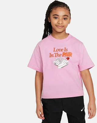 Nike Kids' Boxy Tee Love Pair Short Sleeve Shirt