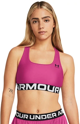 Under Armour Women's HeatGear Authentics Mid Branded Sports Bra