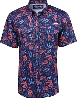 Magellan Outdoors Men's FishGear Local State Texas Print Short Sleeve Button-Down Shirt