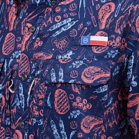 Magellan Outdoors Men's FishGear Local State Texas Print Short Sleeve Button-Down Shirt