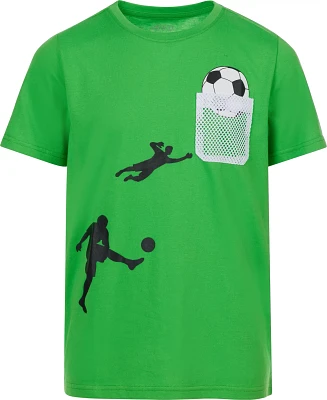 BCG Boys' Goalie Mesh Pocket Cotton T-shirt
